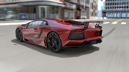 3D rendering of Sports Carの写真素材