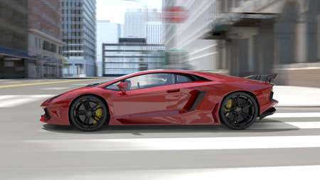 3D rendering of Sports Car