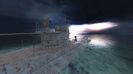 3D rendering of Submarine