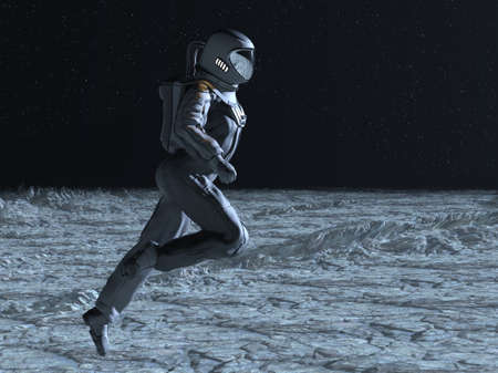 3D rendering of space astronaut