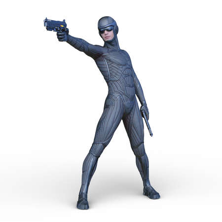 3D rendering of cyber man