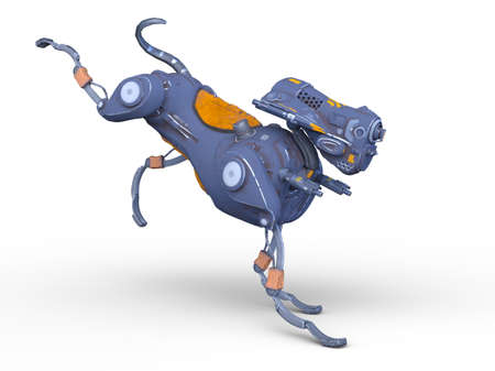 3D rendering of technology robotの写真素材