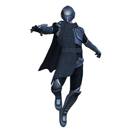 3D rendering of dark hero