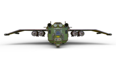 3D rendering of fighter aircraft