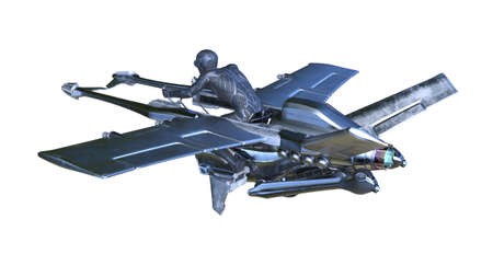 3D rendering of Flying machine