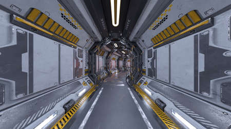 3D rendering of futuristic buildingの写真素材