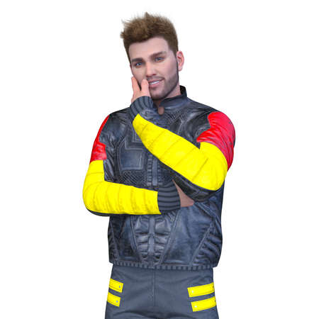 3D rendering of Cool man