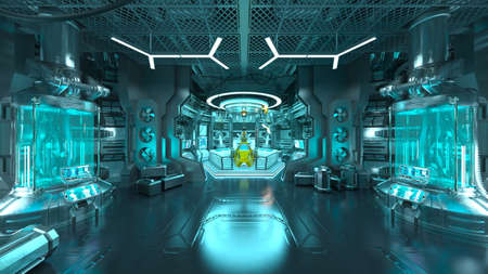 3D rendering of futuristic building