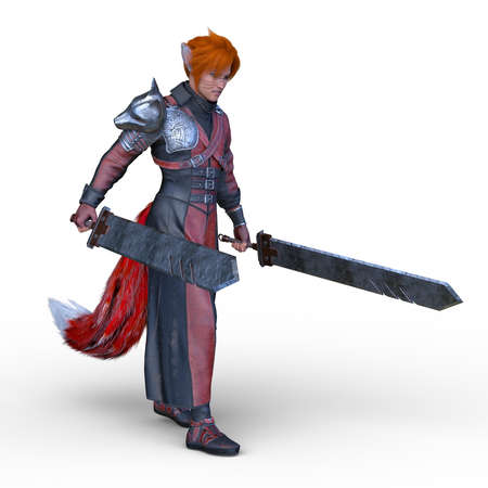 3D CG rendering of beast manの写真素材