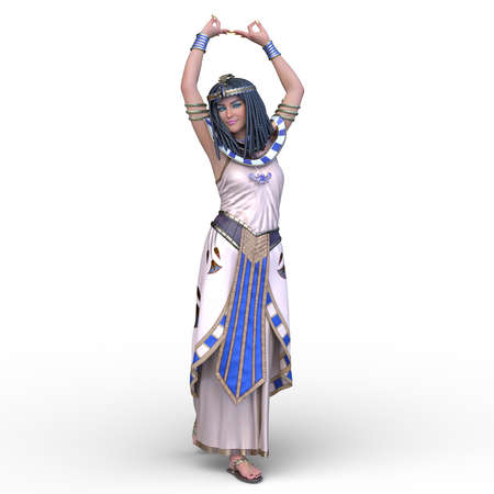 3D rendering of Woman in Costumeの写真素材