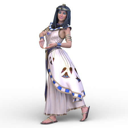 3D rendering of Woman in Costumeの写真素材