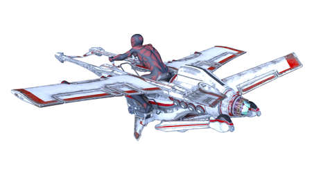 3D rendering of Flying machine
