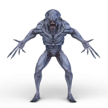 3D rendering of undead monsterの写真素材