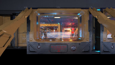 3D rendering of futuristic building