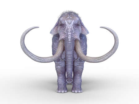 3D rendering of a mammothの写真素材
