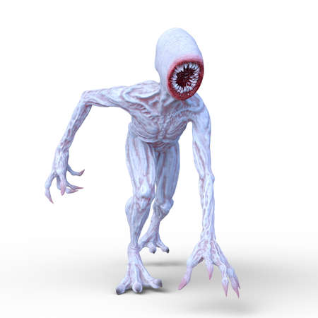 3D rendering of a undead monster
