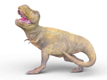 3D rendering of a dinosaursの写真素材