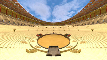 3D rendering of the coliseum