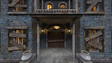 3D rendering of the ruins