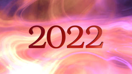 3D rendering of the year 2022
