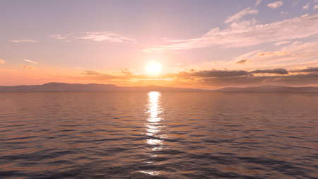 3D rendering of the sunriseの写真素材