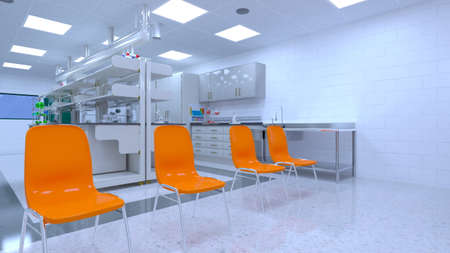 3D rendering of the laboratoryの写真素材