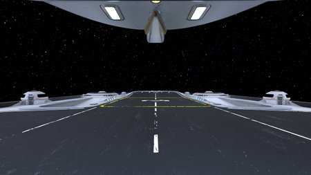 3D rendering of a spacecraft