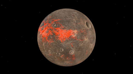 3D rendering of the planetの写真素材