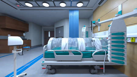3D rendering of the intensive care unit