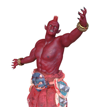 3D rendering of a monsterの写真素材