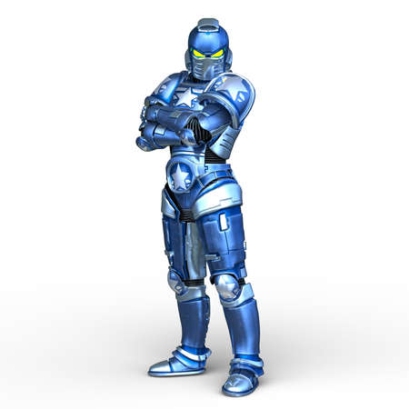 3D rendering of a robot