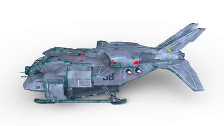 3D rendering of a space ship