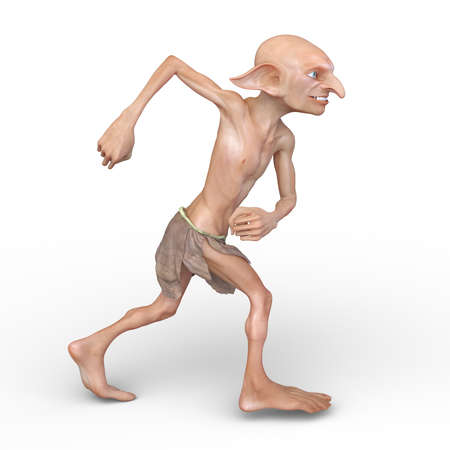 3D rendering of a goblinの写真素材