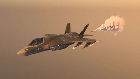 3D rendering of a fighter