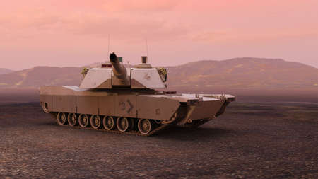 3D rendering of a tank
