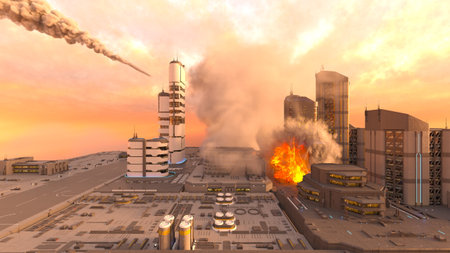 3D rendering of the battlefield