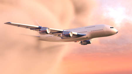3D rendering of an airplane
