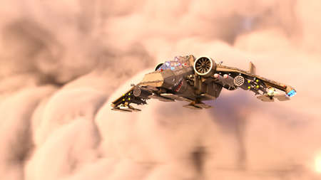 3D rendering of a jet fighterの写真素材