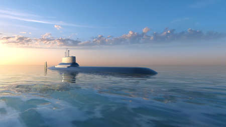 3D rendering of the submarine