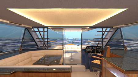 3D rendering of the a cruiserの写真素材