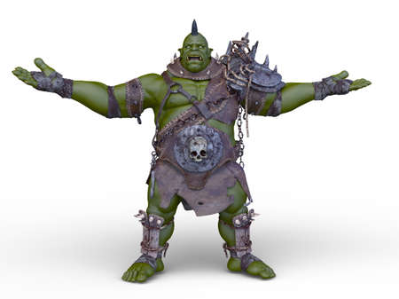 3D rendering of a undead monster