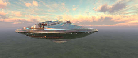3D rendering of a space ship