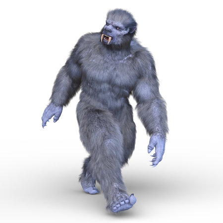 3D rendering of a monster gorillaの写真素材