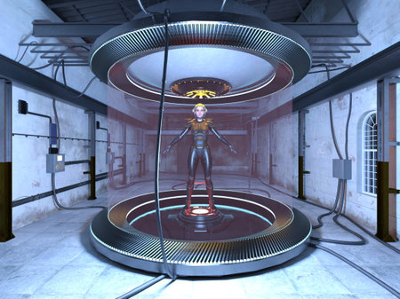 3D rendering of the cyborg testing laboratory