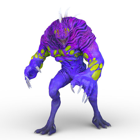 3D rendering of a undead monsterの写真素材