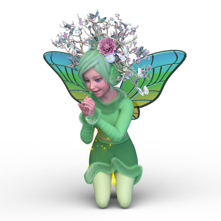 3D rendering of a running female robotの写真素材