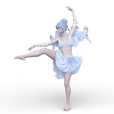 3D rendering of a fairyの写真素材