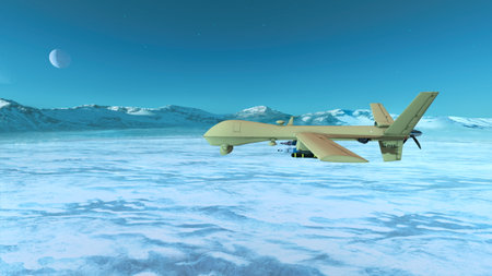 3D rendering of an airplane
