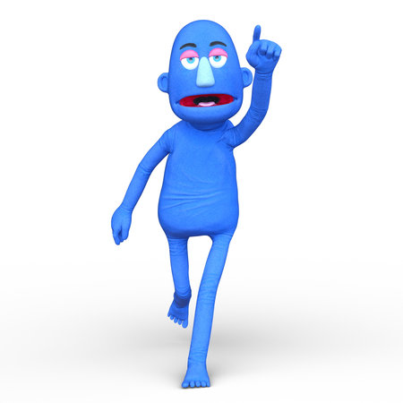 3D rendering of a male puppetの写真素材