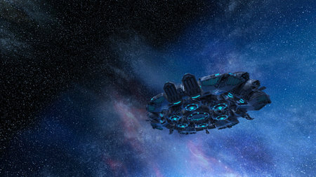 3D rendering of the U.F.O.の写真素材